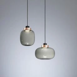 Staunton And Henry Lighting Mars Retro Modern Glass Pendant Light