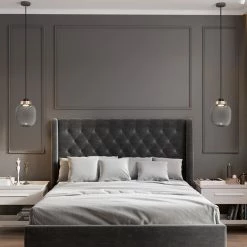 Staunton And Henry Lighting Mars Retro Modern Glass Pendant Light