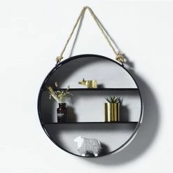 Staunton And Henry Round Hanging Wall Shelf