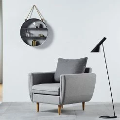 Staunton And Henry Round Hanging Wall Shelf