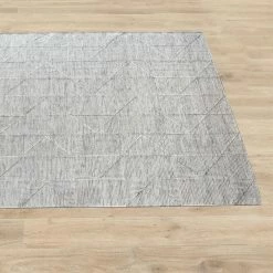 Staunton And Henry Yerem White And Grey Modern Rug Rugs