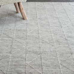 Staunton And Henry Yerem White And Grey Modern Rug Rugs