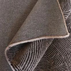 Staunton And Henry Rugs Esher Taupe And Grey Textured Wool Rug