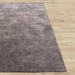 Staunton And Henry Rugs Esher Taupe And Grey Textured Wool Rug