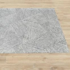 Staunton And Henry Ester Modern White And Grey Rug Rugs