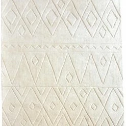 Staunton And Henry Anushka Cream White Wool Rug Rugs