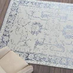 Staunton And Henry Shilka Cream And Grey Area Rug
