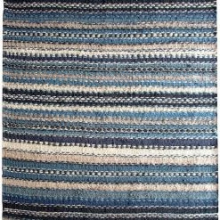 Staunton And Henry Jonas Blue Hemp Area Rug