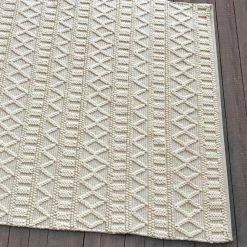 Staunton And Henry Keena Modern Chunky Weave Off White Rug Rugs