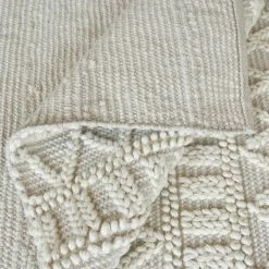 Staunton And Henry Keena Modern Chunky Weave Off White Rug Rugs