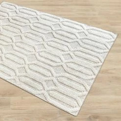 Staunton And Henry Yerra Modern Chunky Weave Off White Rug