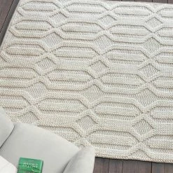 Staunton And Henry Yerra Modern Chunky Weave Off White Rug