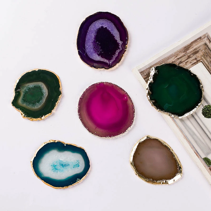 Staunton And Henry Agate Drink Coasters