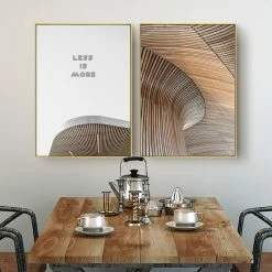 Staunton And Henry Wall Decor Less Is More Wall Art With Frame - Matching Set Of 2