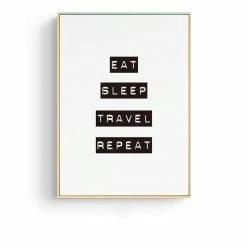 Staunton And Henry Love To Travel Wall Art With Frame