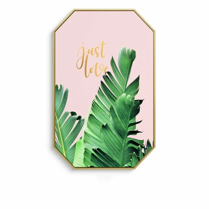 Staunton And Henry Inspirational Tropical Wall Art With Frame Wall Decor
