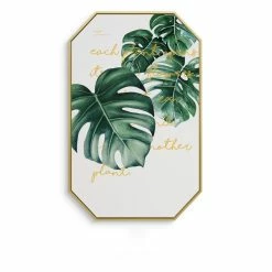 Staunton And Henry Inspirational Tropical Wall Art With Frame Wall Decor