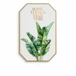 Staunton And Henry Inspirational Tropical Wall Art With Frame Wall Decor