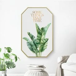 Staunton And Henry Inspirational Tropical Wall Art With Frame Wall Decor