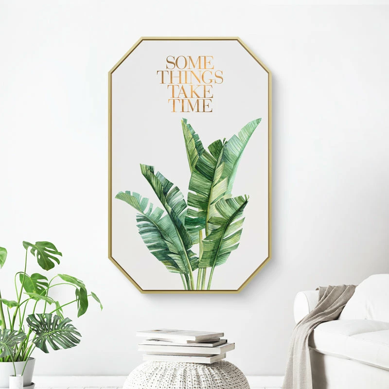Staunton And Henry Inspirational Tropical Wall Art With Frame Wall Decor
