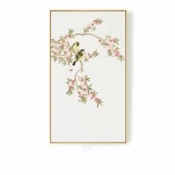 Staunton And Henry Wall Decor Oriental Birds Wall Art With Frame