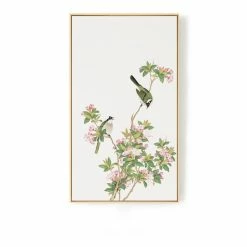 Staunton And Henry Wall Decor Oriental Birds Wall Art With Frame