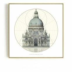 Staunton And Henry Classic Architecture Wall Art With Frame Wall Decor