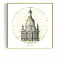 Staunton And Henry Classic Architecture Wall Art With Frame Wall Decor