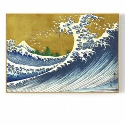Staunton And Henry Japanese Wave Wall Art With Frame