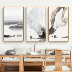 Staunton And Henry Wall Decor Black And White Japanese Wall Art With Frame