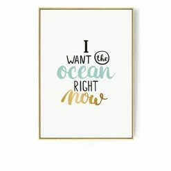 Staunton And Henry Ocean Wall Art With Frame Wall Decor