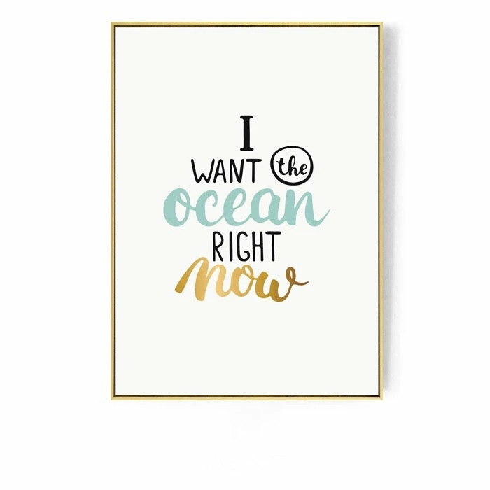 Staunton And Henry Ocean Wall Art With Frame Wall Decor