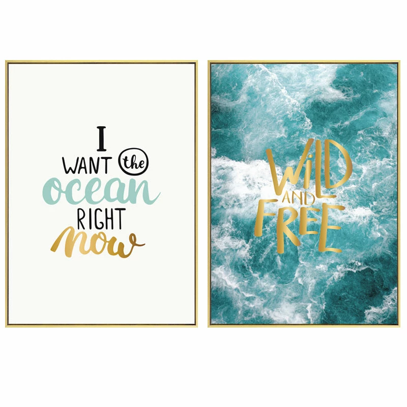 Staunton And Henry Ocean Wall Art With Frame Wall Decor