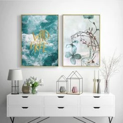 Staunton And Henry Ocean Wall Art With Frame Wall Decor