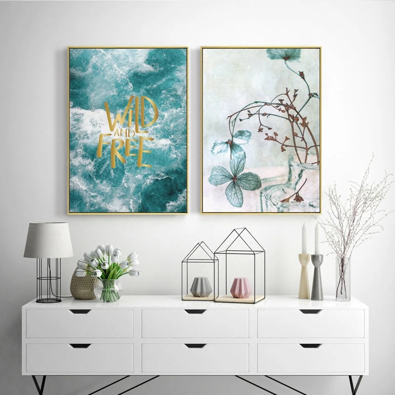 Staunton And Henry Ocean Wall Art With Frame Wall Decor
