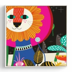 Staunton And Henry Wall Decor Colorful Kids Animal Wall Art With Frame