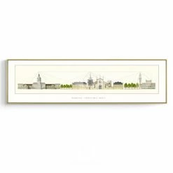 Staunton And Henry Architecture Drawing Wall Art With Frame Wall Decor