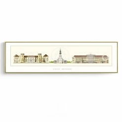 Staunton And Henry Architecture Drawing Wall Art With Frame Wall Decor