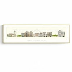 Staunton And Henry Architecture Drawing Wall Art With Frame Wall Decor