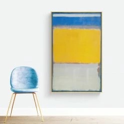 Staunton And Henry Wall Decor Colorful Abstract Wall Art With Frame