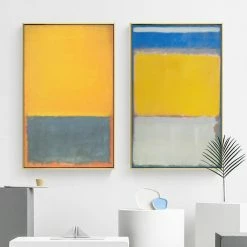 Staunton And Henry Wall Decor Colorful Abstract Wall Art With Frame