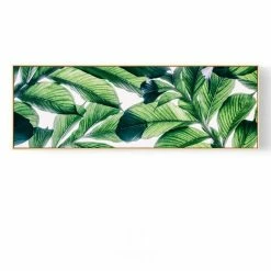 Staunton And Henry Green Leaf Wall Art With Frame SALE Wall Decor