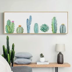 Staunton And Henry Green Leaf Wall Art With Frame Wall Decor