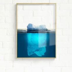 Staunton And Henry Wall Decor Transparent Ocean Wall Art With Frame