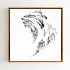 Staunton And Henry Japanese Koi Fish Wall Art With Frame Wall Decor