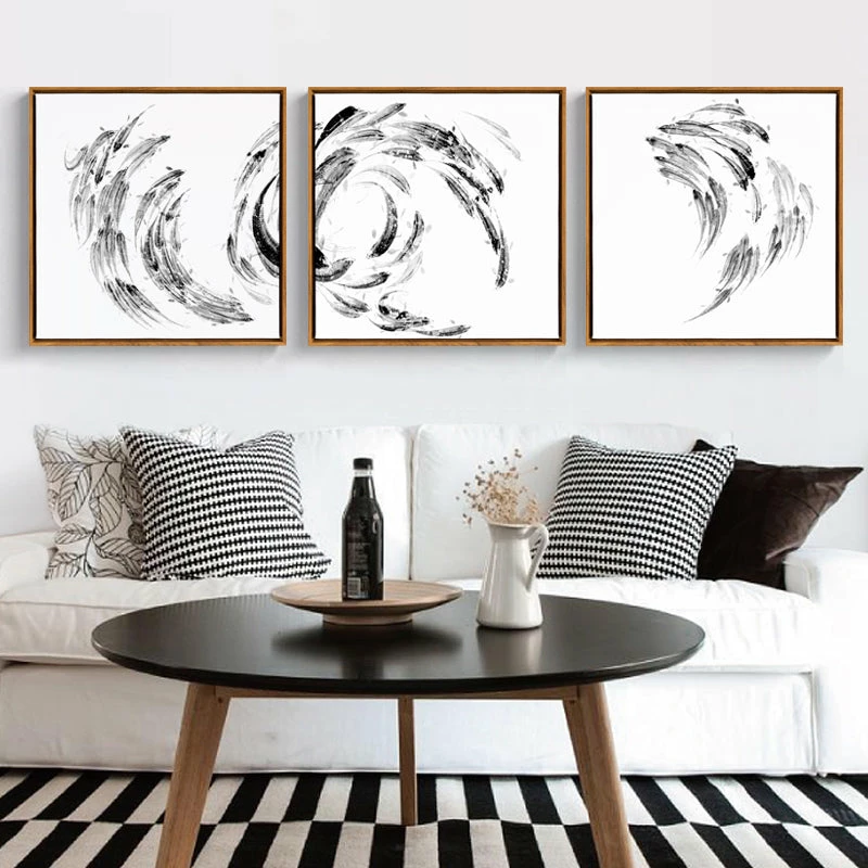 Staunton And Henry Japanese Koi Fish Wall Art With Frame Wall Decor