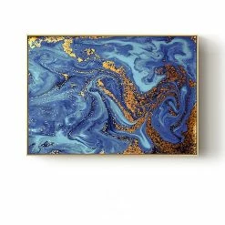 Staunton And Henry Liquid Pouring Wall Art With Frame