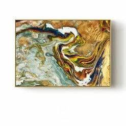 Staunton And Henry Liquid Pouring Wall Art With Frame