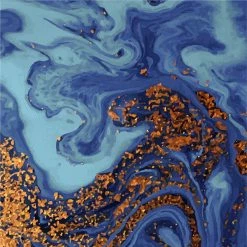 Staunton And Henry Liquid Pouring Wall Art With Frame