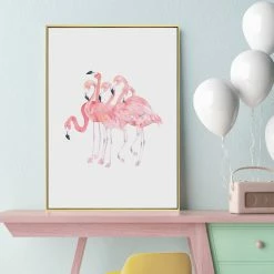 Staunton And Henry Framed Flamingo Wall Art